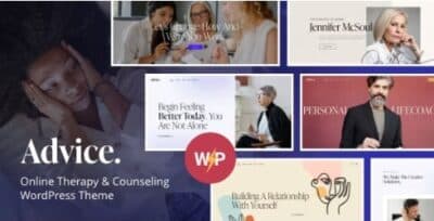 Advice online therapy & counseling wordpress theme