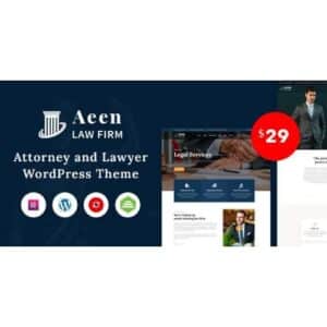 Aeen attorney and lawyer wordpress theme
