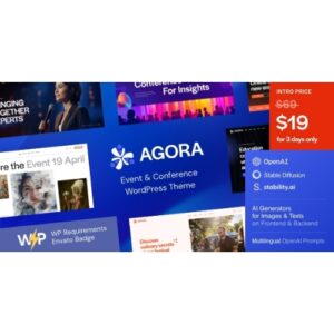 Agora — event & conference wordpress theme