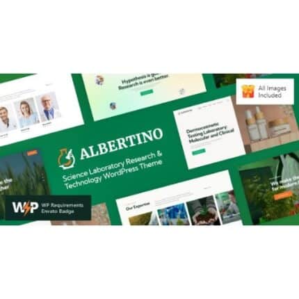 Albertino - Science Laboratory Research & Technology WordPress Theme