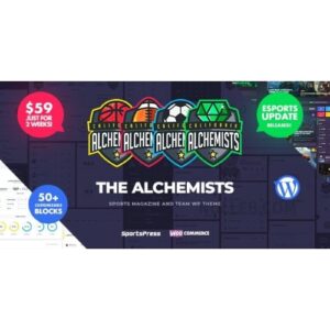 Alchemists Sports, eSports & Gaming Club and News WordPress Theme