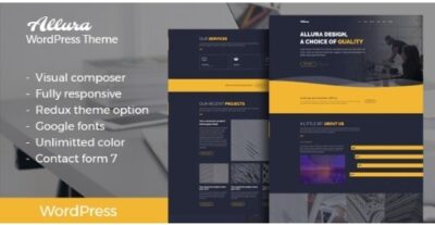 Allura Portfolio WordPress Theme