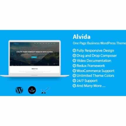 Alvida - One Page Business WordPress Theme