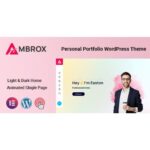 Ambrox - Personal Portfolio Resume Theme