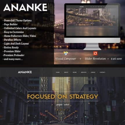 Ananke – one page parallax wordpress theme