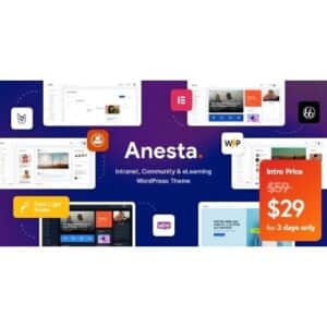 Anesta Intranet, Extranet, Community and BuddyPress WordPress Theme