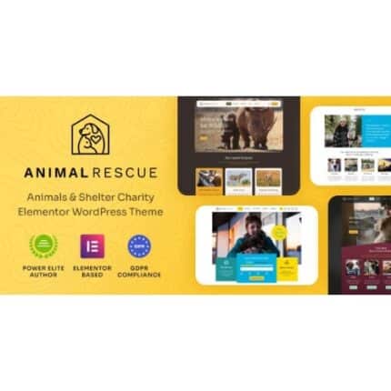 Animal rescue shelter charity wordpress theme