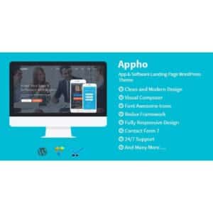 Appho App & Software Landing Page WordPress Theme