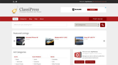 AppThemes ClassiPress – WordPress Classified Ads Theme