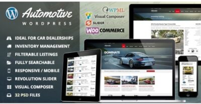 Automotive Car Dealership Business WordPress Theme