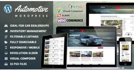 Automotive Car Dealership Business WordPress Theme