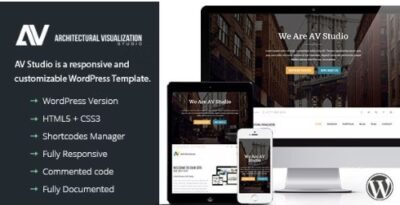 AV Studio One Page WordPress Theme