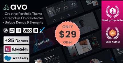 Avo – Creative Portfolio & Agency WordPress Theme