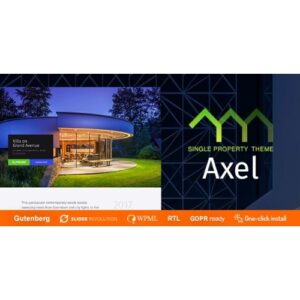 Axel Single Property Real Estate Theme