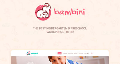 Bambini – Pre School and Kindergarten Theme