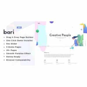 Bari Portfolio and SEO /Digital Agency WordPress Theme
