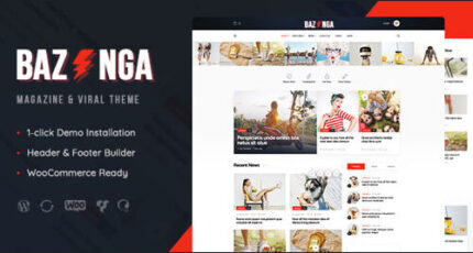 Bazinga | Modern Magazine & Viral Blog WordPress Theme