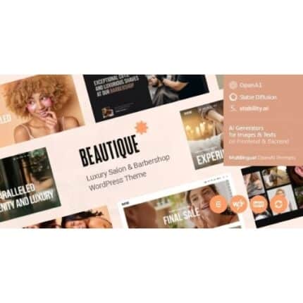 Beautique — Luxury Salon & Barbershop WordPress Theme