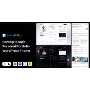 Bentofolio – Personal Portfolio WordPress Theme