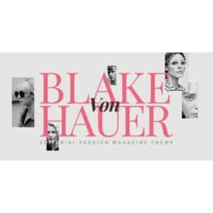Blake von Hauer Editorial Fashion Magazine Theme