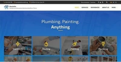 BlueCollar Handyman & Renovation Business WordPress Theme