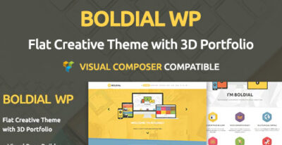 Boldial WP – Flat Creative Theme with 3D Portfolio