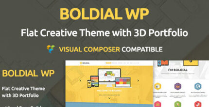 Boldial WP – Flat Creative Theme with 3D Portfolio