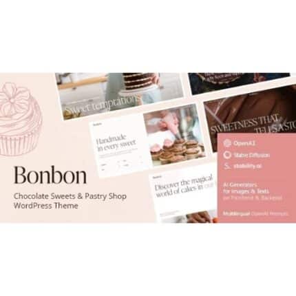 Bonbon - Chocolate Sweets & Pastry Shop WordPress Theme + AI