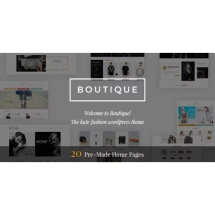 Boutique - Kute Fashion WooCommerce Theme ( RTL Supported )
