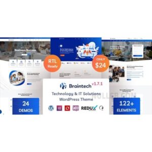 Braintech Technology & IT Solutions WordPress Theme
