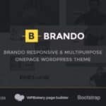Brando Responsive and Multipurpose OnePage WordPress Theme
