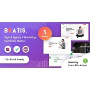 Bratis Digital Marketing WordPress Theme + RTL