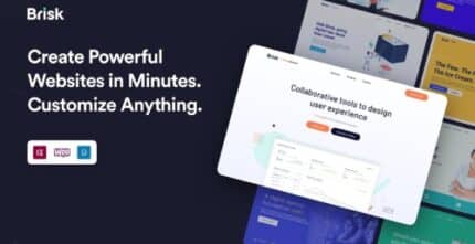 Brisk - Multi-Purpose Elementor WordPress Theme