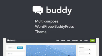 Buddy: Simple WordPress & BuddyPress Theme