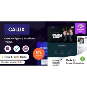 Callix Creative Agency WordPress Theme + RTL