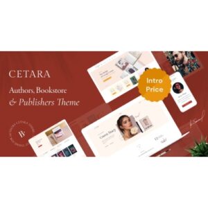 Cetara Beautiful WordPress Theme for Authors