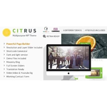 Citrus - One Page WordPress
