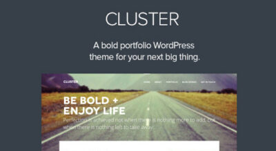 Cluster – A Bold Portfolio WordPress Theme