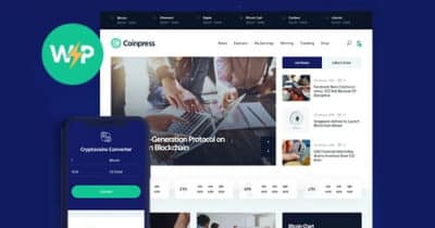 Coinpress | ICO Cryptocurrency Magazine & Blog WordPress Theme
