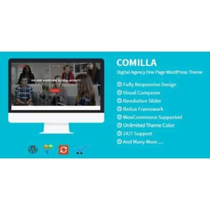 Comilla - Digital Agency One Page WordPress Theme