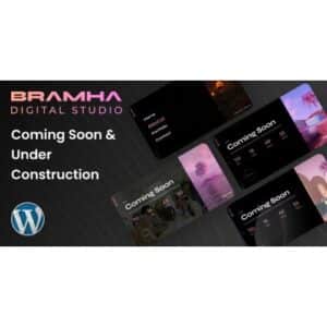 Coming Soon & Under Construction WordPress Theme Bramha