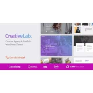 Creative Lab Studio Portfolio & Design Agency WordPress Theme