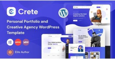 Crete Personal Portfolio and Creative Agency WordPress Theme