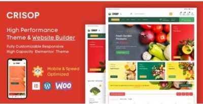 Crisop Elementor Grocery Store & Organic Food WooCommerce Theme