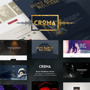Croma Music WordPress Theme with Ajax and Continuous Playback