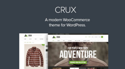 Crux – A modern and lightweight WooCommerce theme