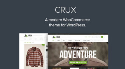 Crux – A modern and lightweight WooCommerce theme