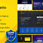 Crypterio – NFT and Crypto Landing Page WordPress Theme