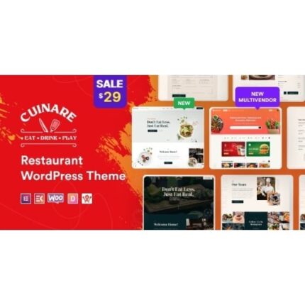 Cuinare - Multivendor Restaurant WordPress Theme
