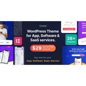 Custar Software & App WordPress Theme